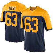 Men Green Bay Packers 63 Josh Avery Blue Nike Limited Player NFL Jersey